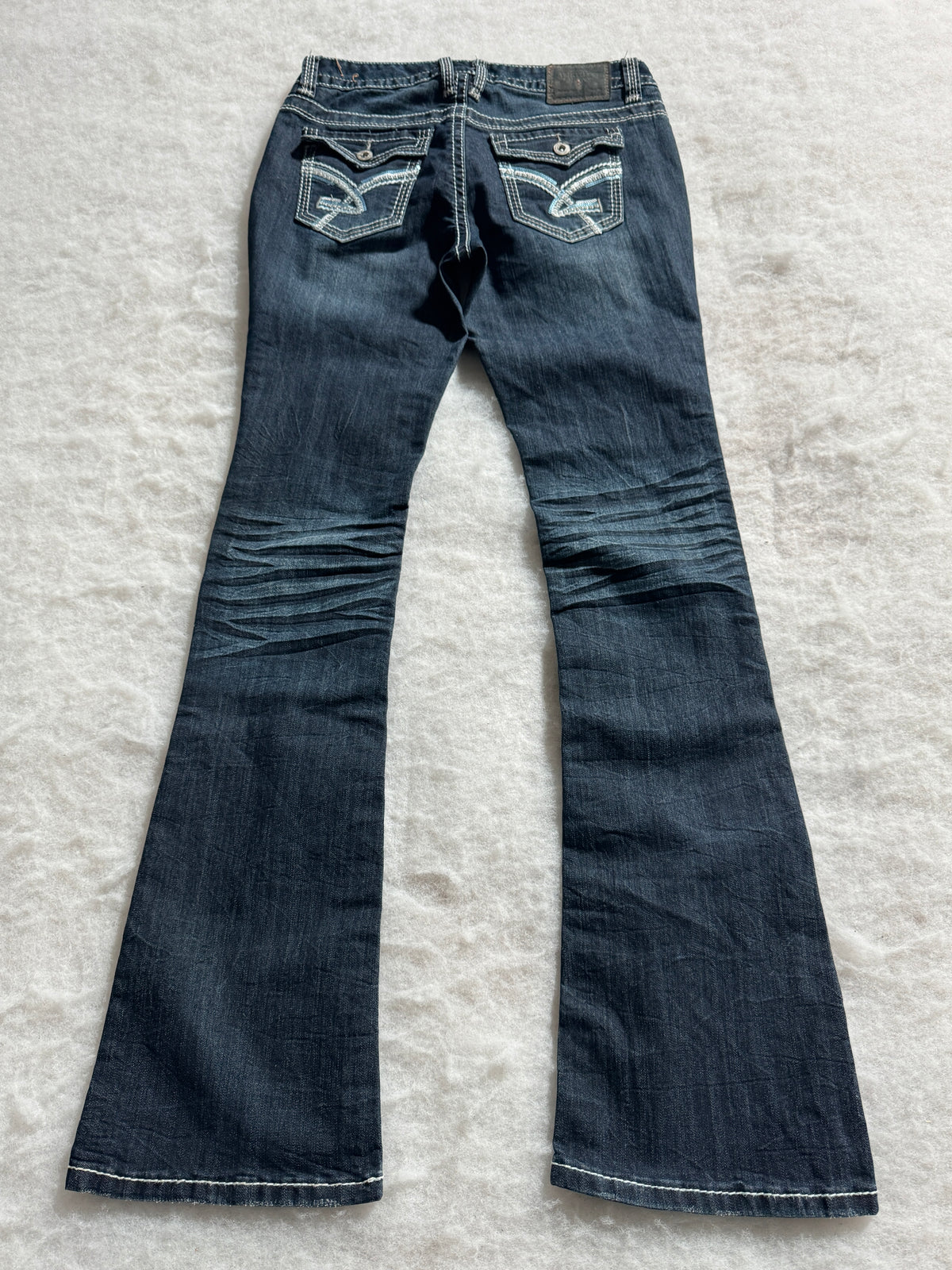 Boot Cut Low Waist Jeans Blau, Foto 2 von 4