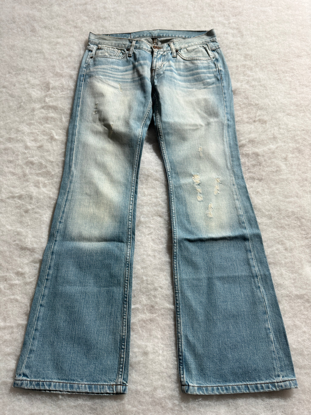 Boot Cut Low Waist Jeans Blau, Foto 1 von 4