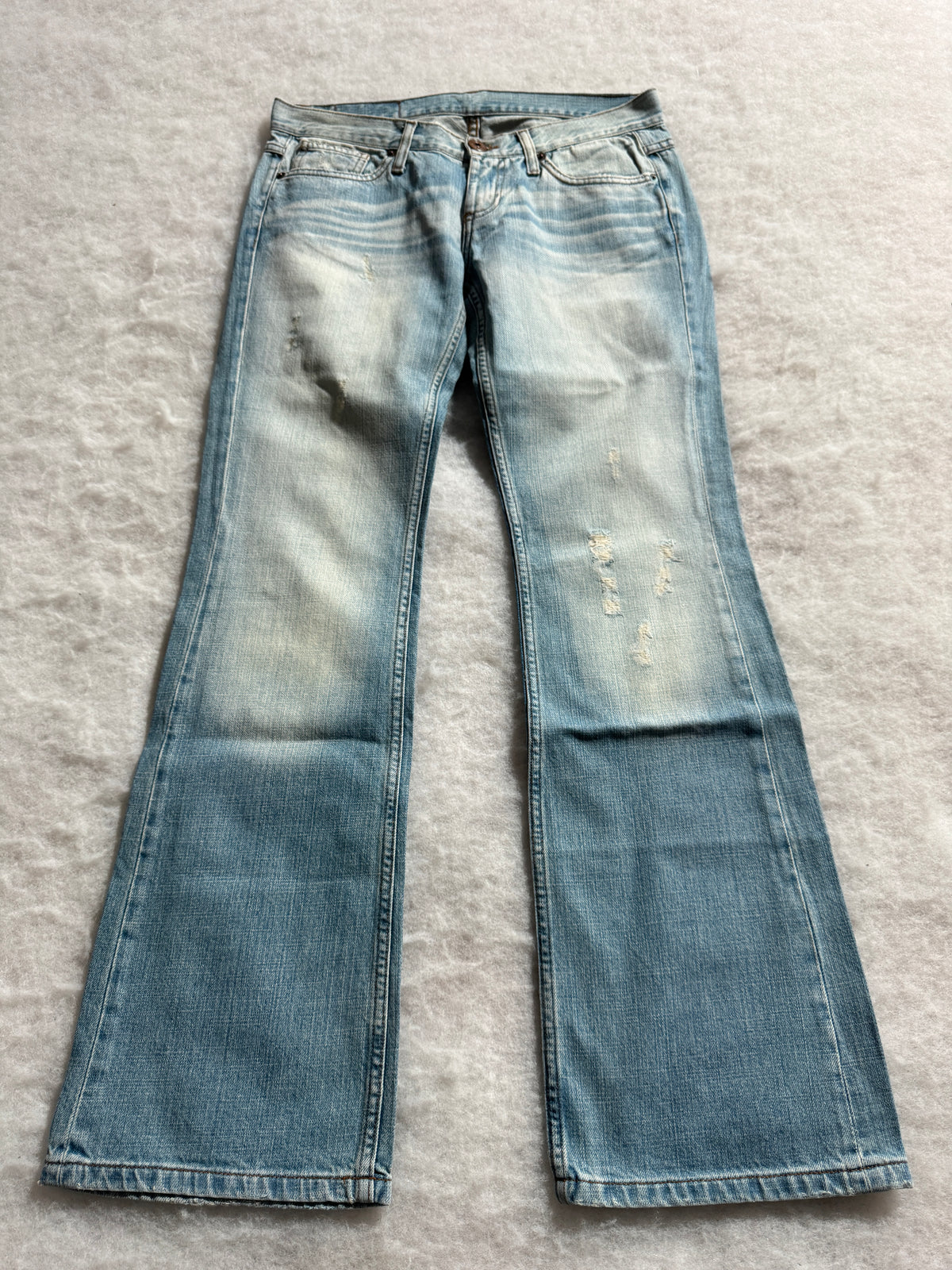 Boot Cut Low Waist Jeans Blau, Foto 1 von 4