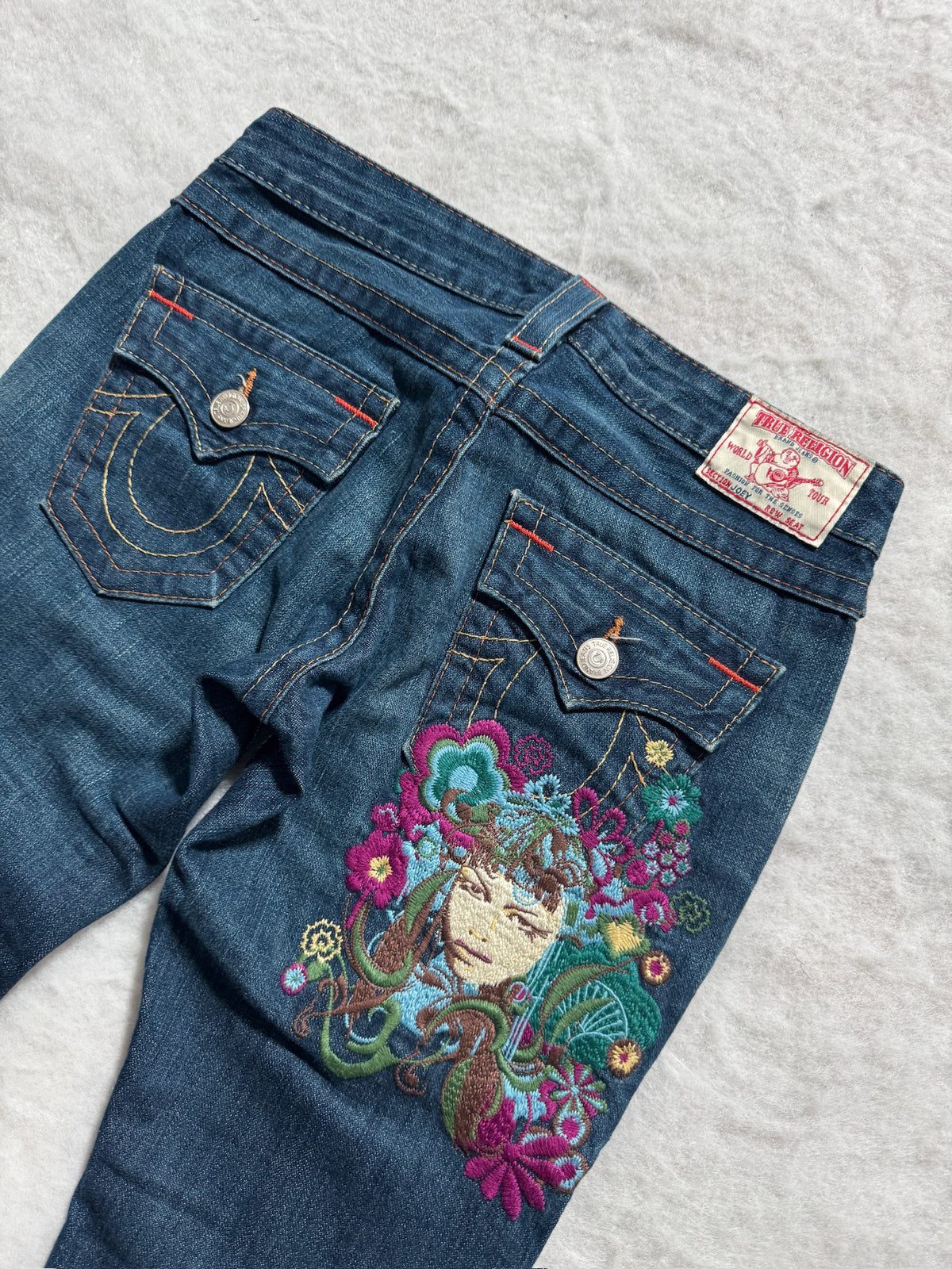 True Religion Boot Cut Low Waist Jeans Blau, Foto 3 von 4