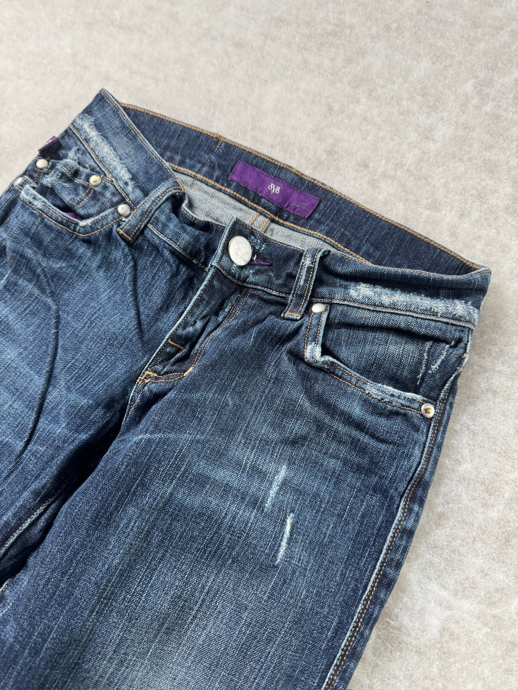 Victoria Beckham Boot Cut Low Waist Jeans 25