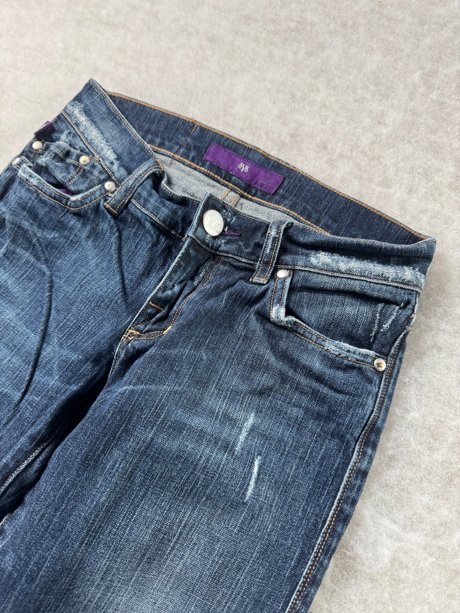 Victoria Beckham Boot Cut Low Waist Jeans 25
