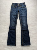 Silver Boot Cut Low Waist Jeans 26
