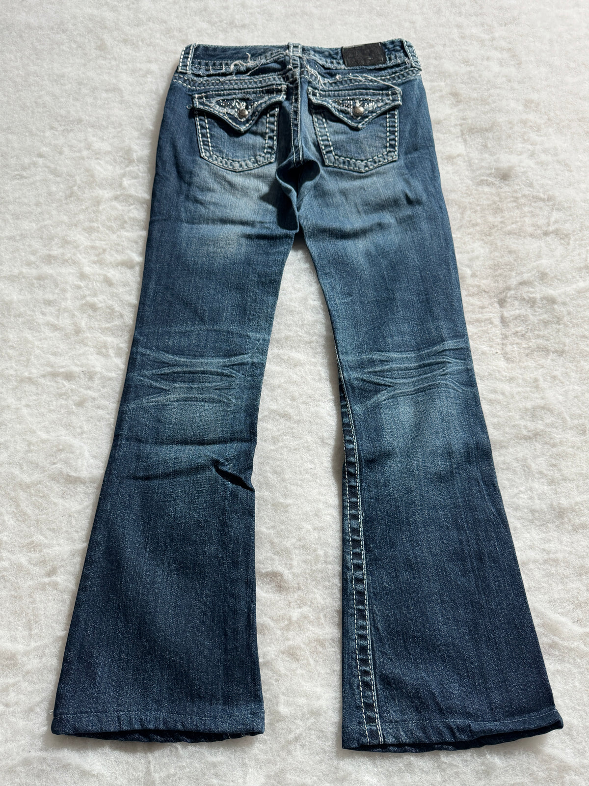 Boot Cut Low Waist Jeans Blau, Foto 2 von 4