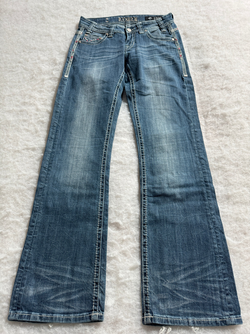 Boot Cut Low Waist Jeans Mehrfarbig, Foto 1 von 4