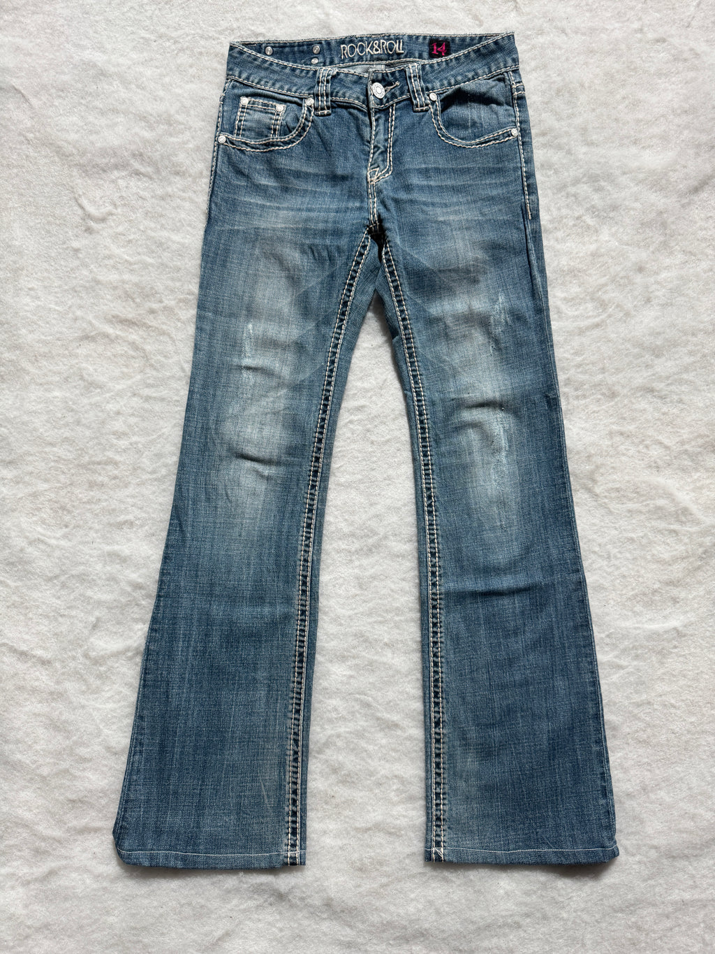Rock & Roll Boot Cut Low Waist Jeans