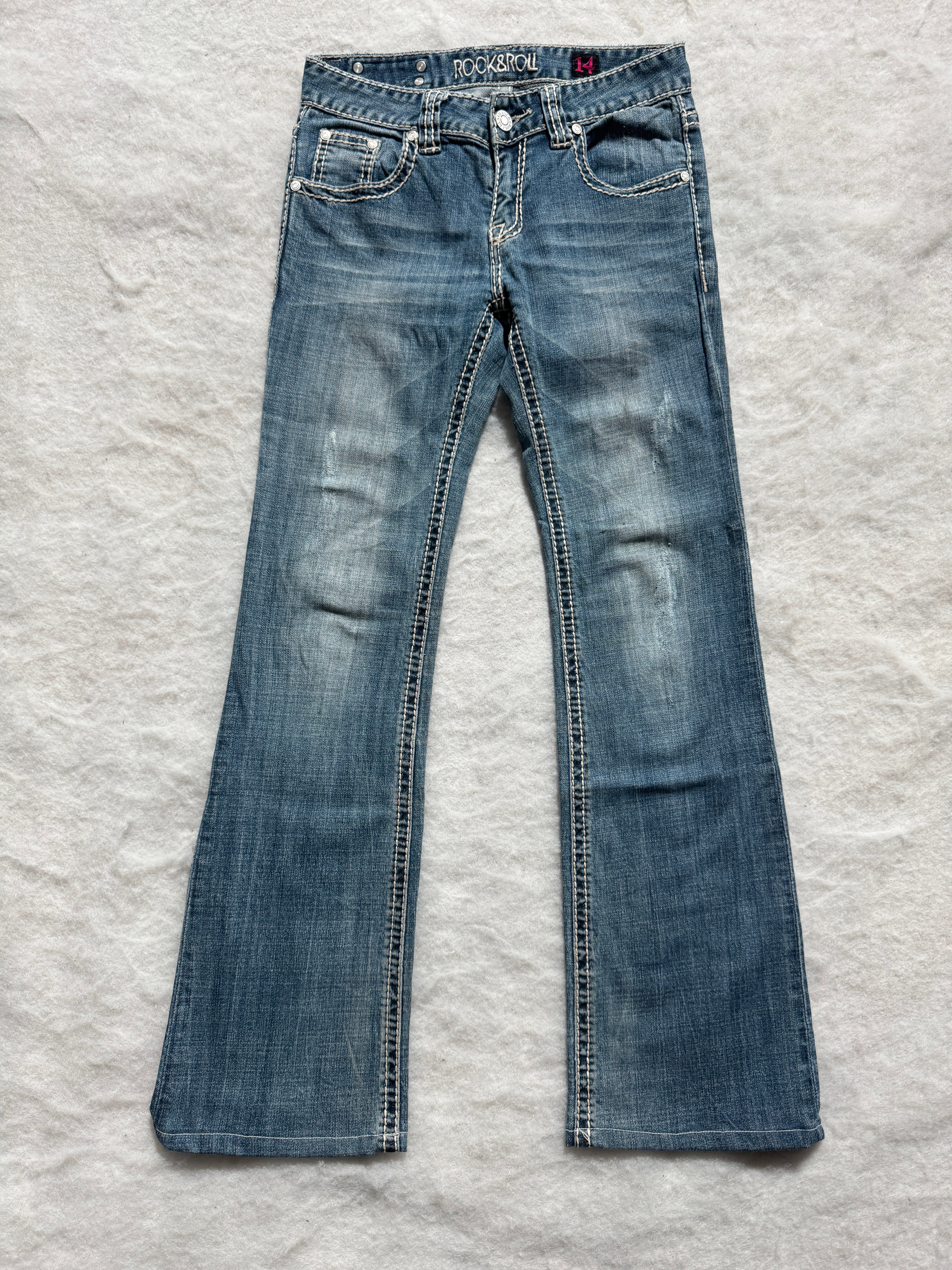 Rock & Roll Boot Cut Low Waist Jeans