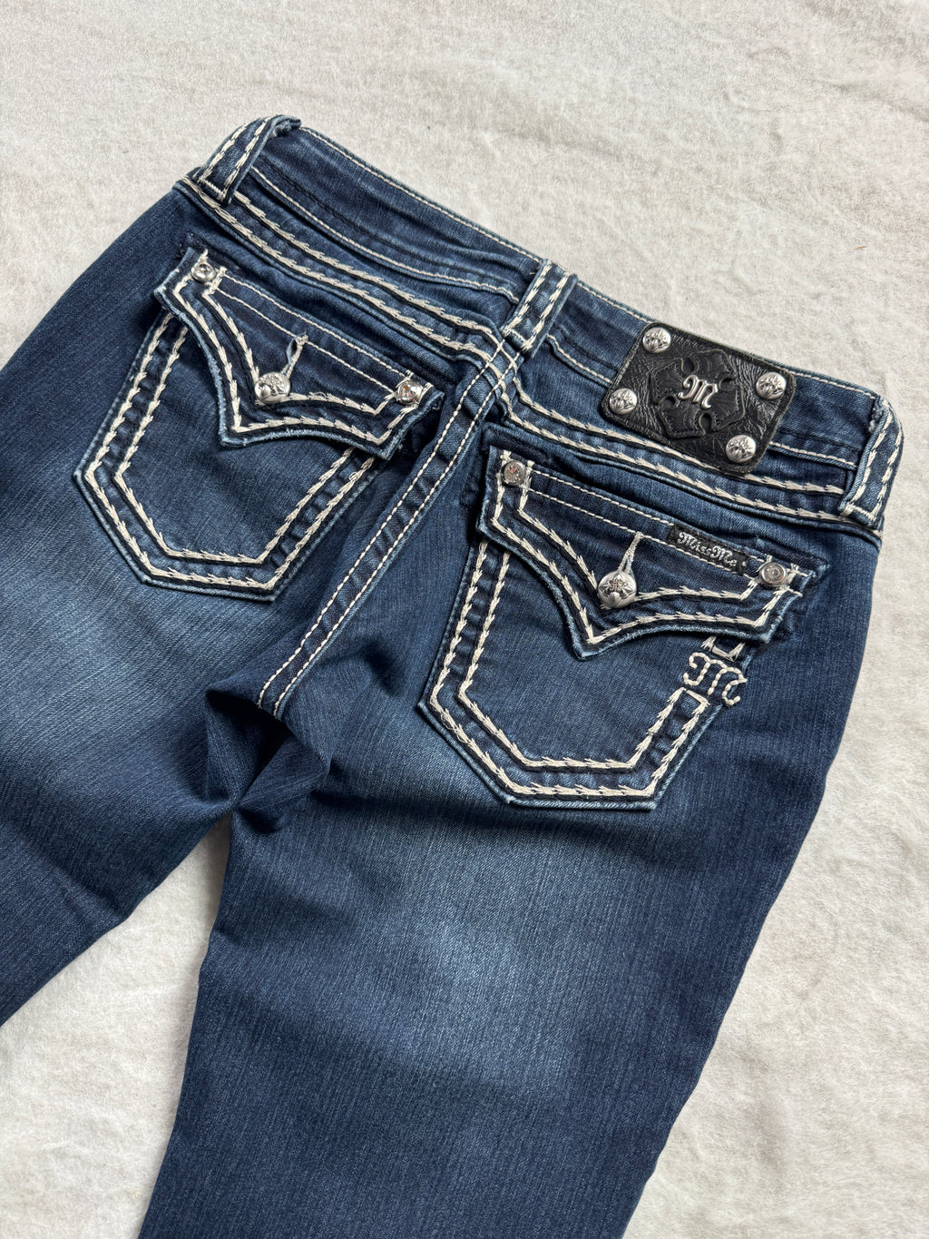 Miss Me Boot Cut Low Waist Jeans 28