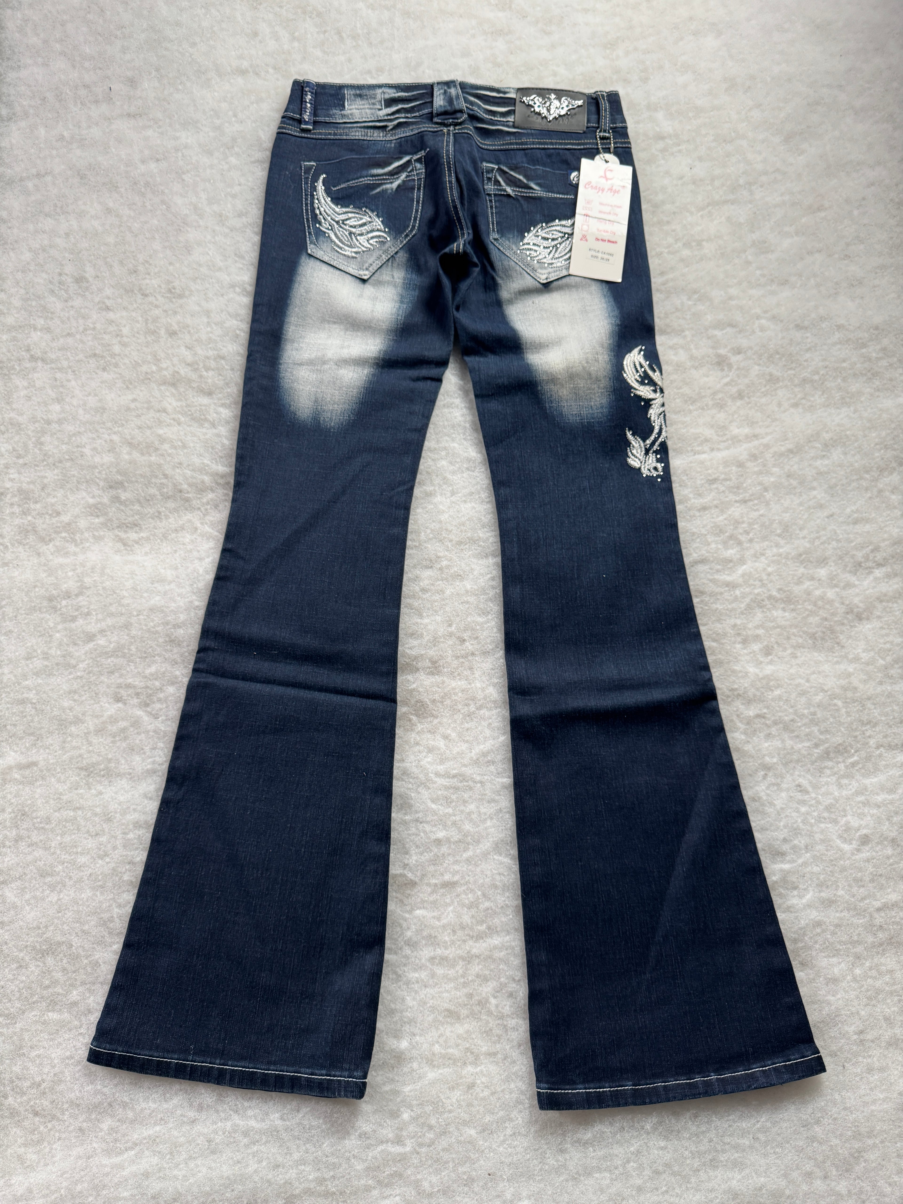 Crazy Age Boot Cut Low Waist Jeans 28