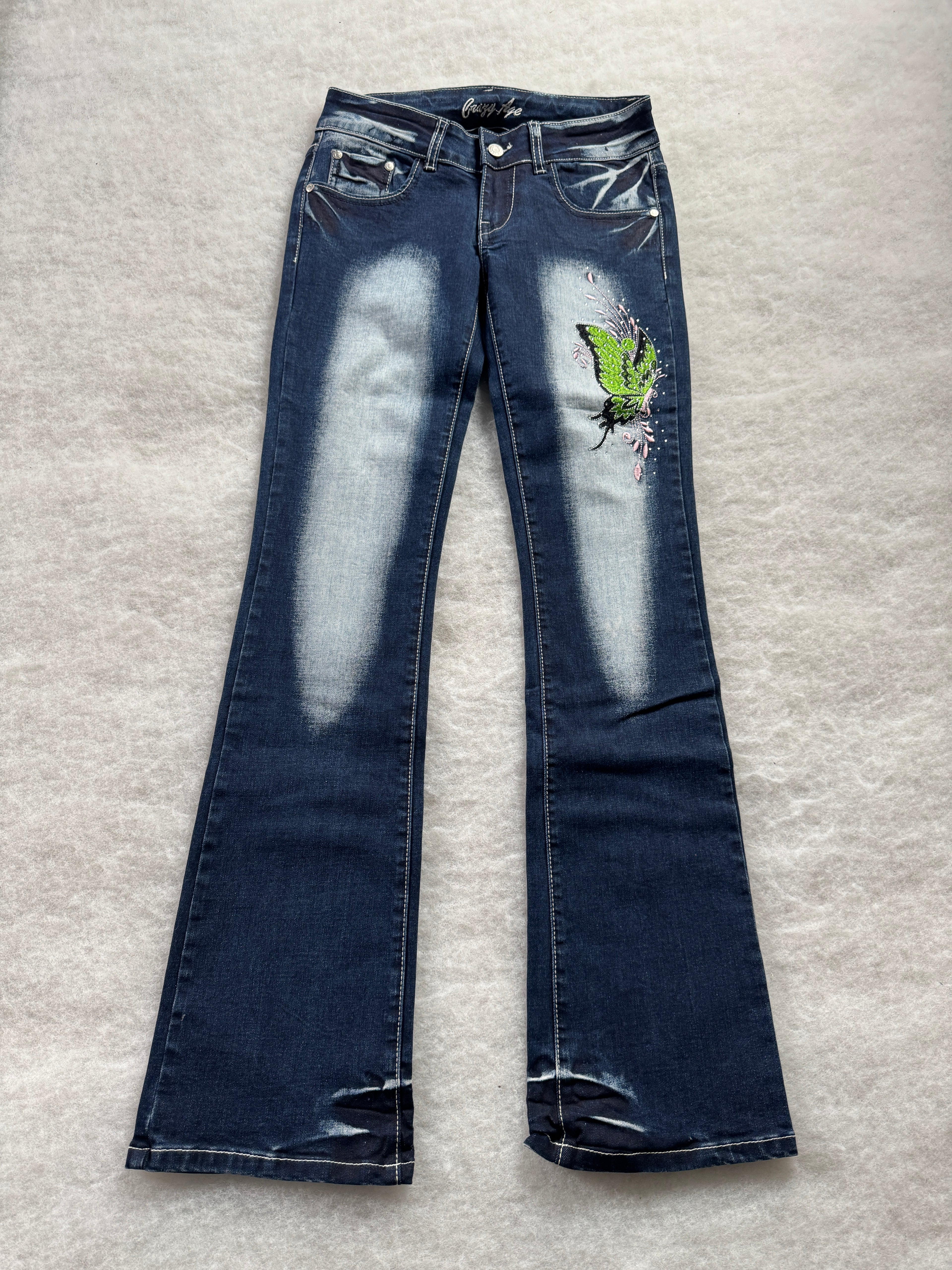 Crazy Age Boot Cut Low Waist Jeans 26