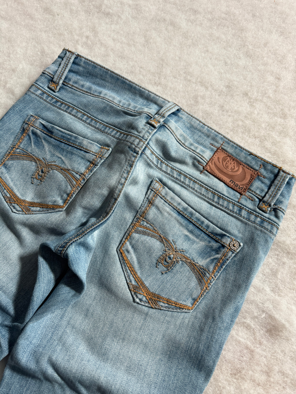 Boot Cut Low Waist Jeans Blau, Foto 3 von 4