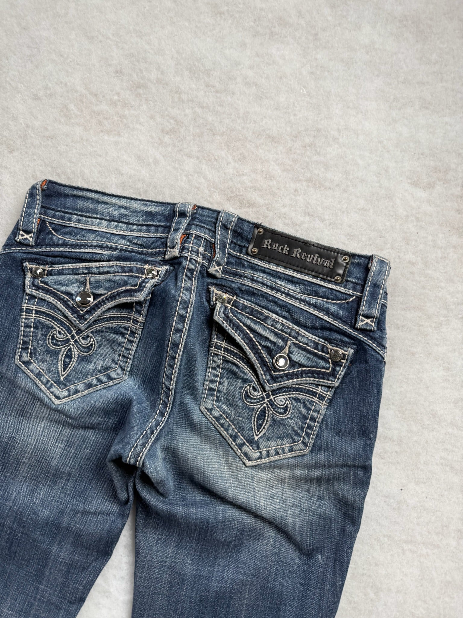 Rock Revival Boot Cut Low Waist Jeans 26