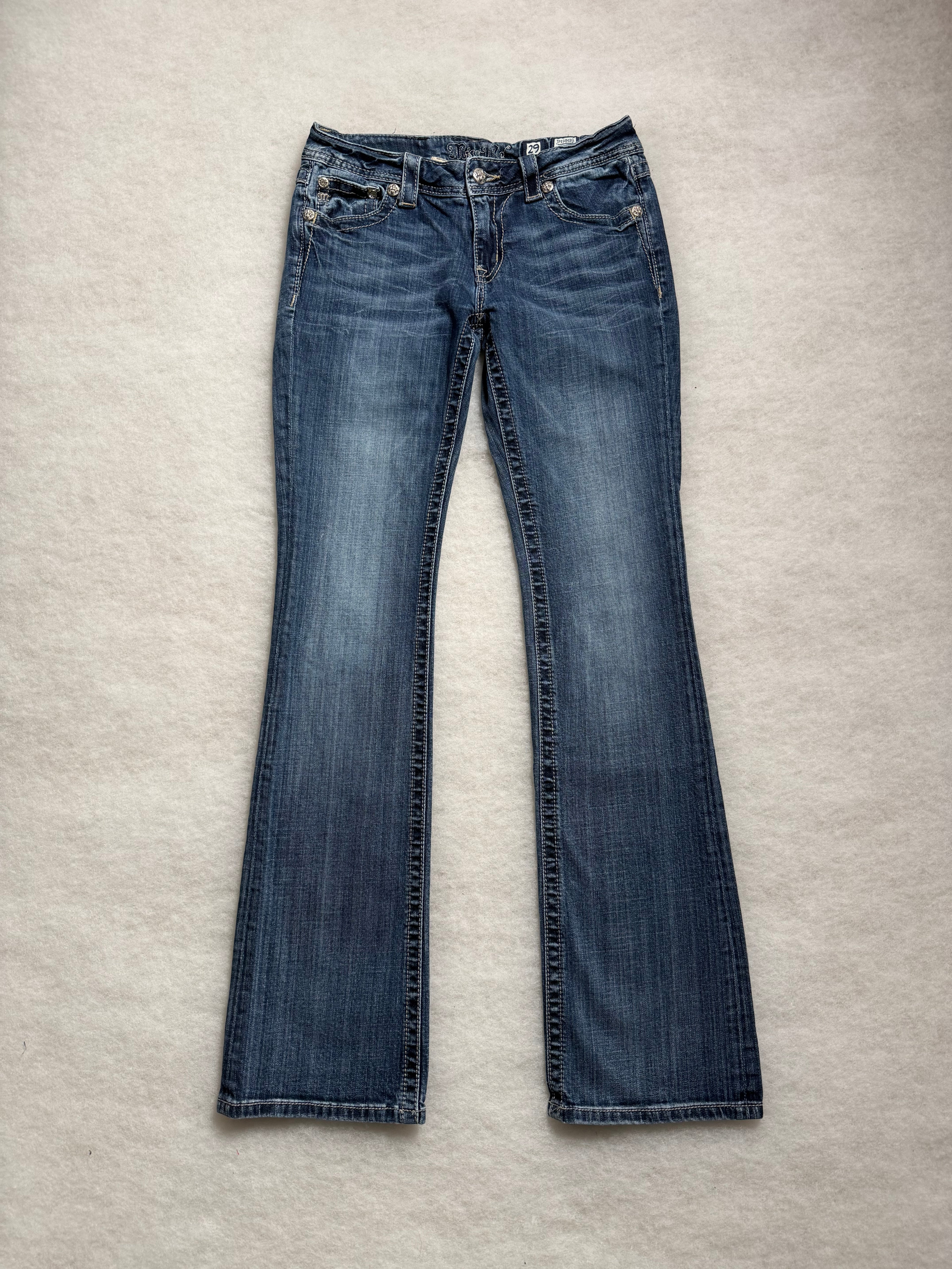 Miss Me Boot Cut Low Waist Jeans 29