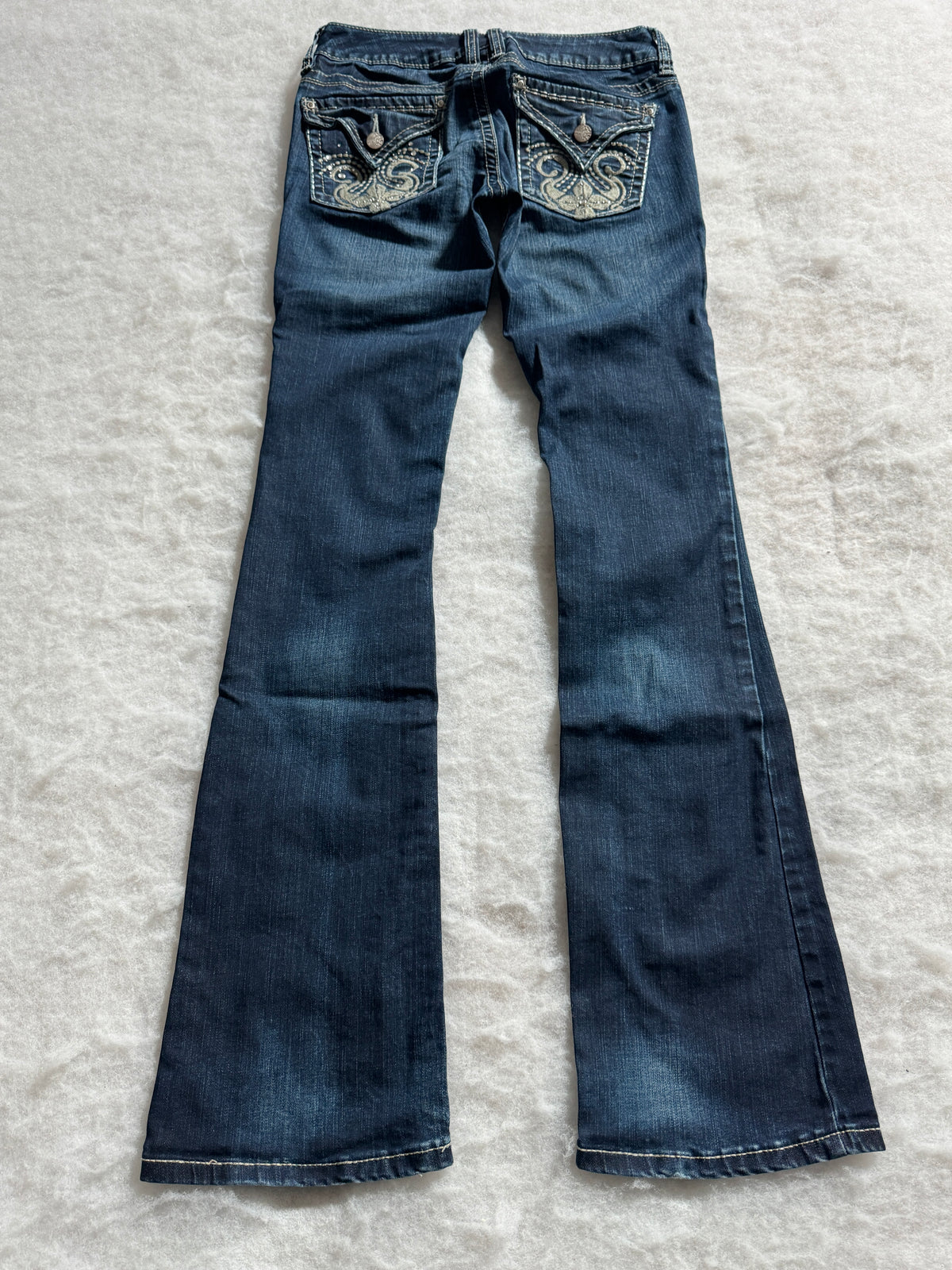 Boot Cut Low Waist Jeans Blau, Foto 2 von 4