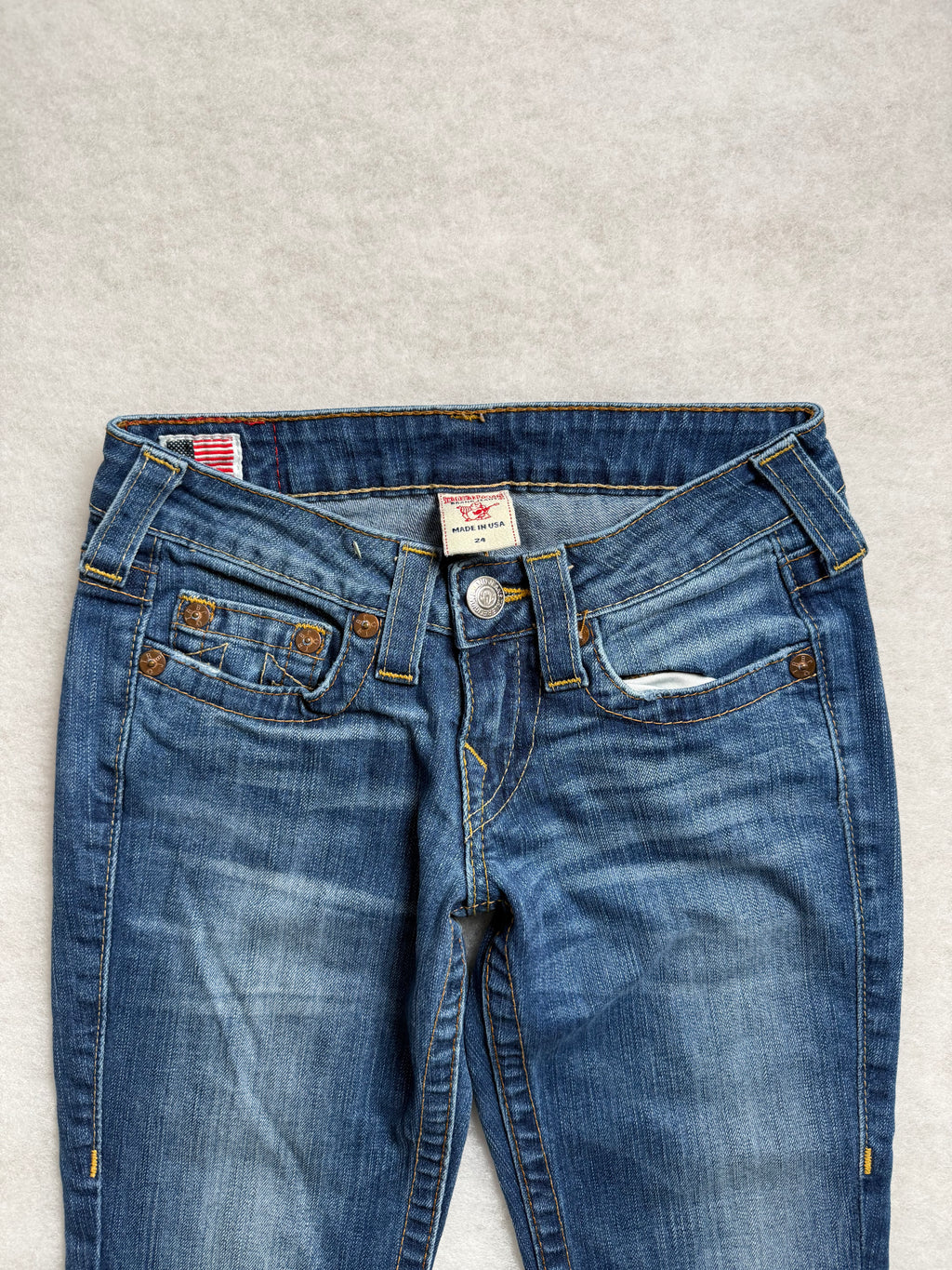 True Religion Boot Cut Low Waist Jeans 24