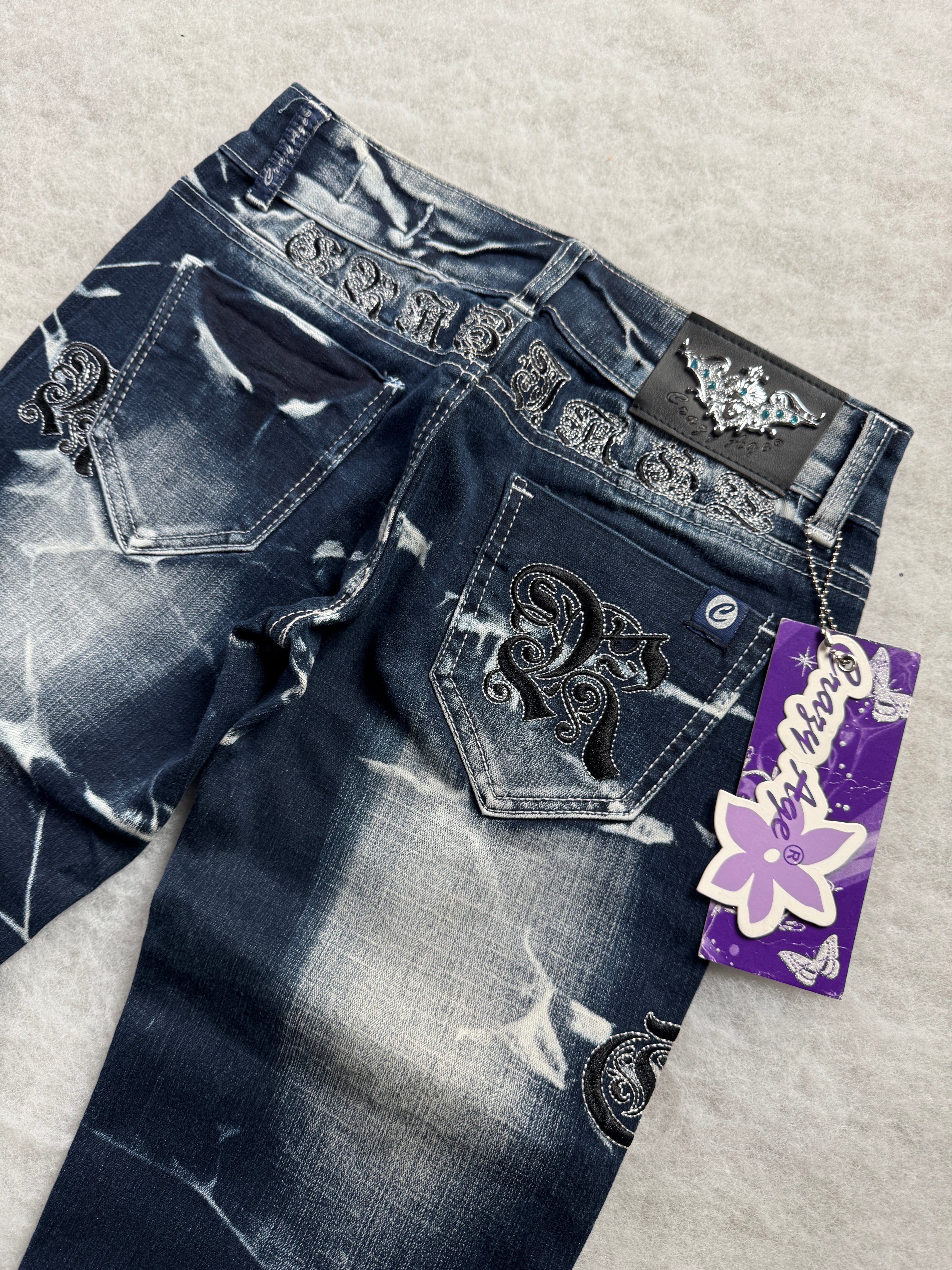Crazy Age Boot Cut Low Waist Jeans 28