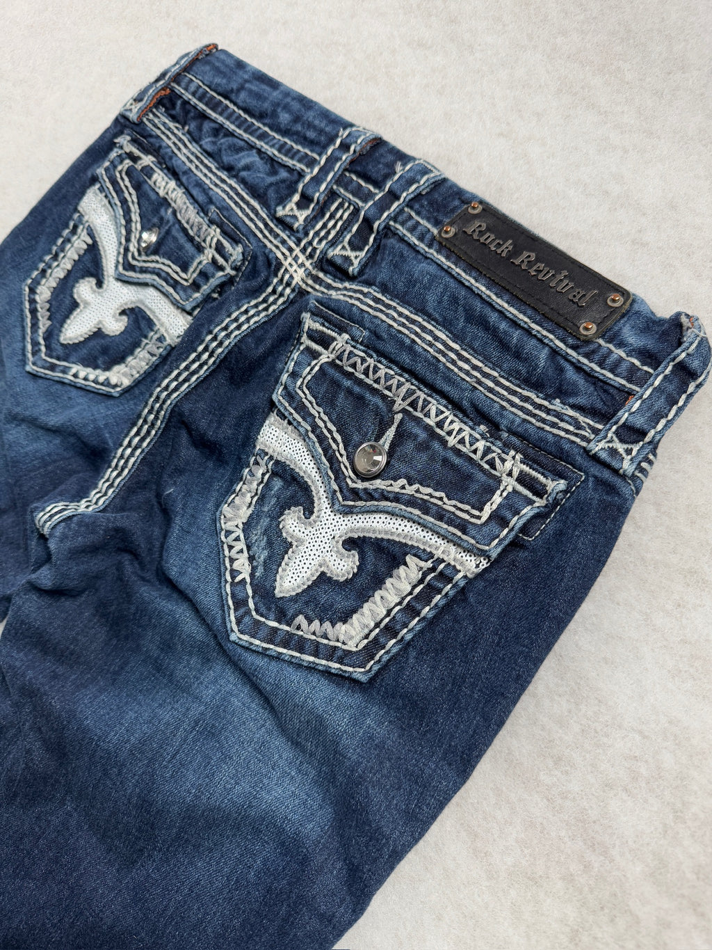 Rock Revival Boot Cut Low Waist Jeans 27