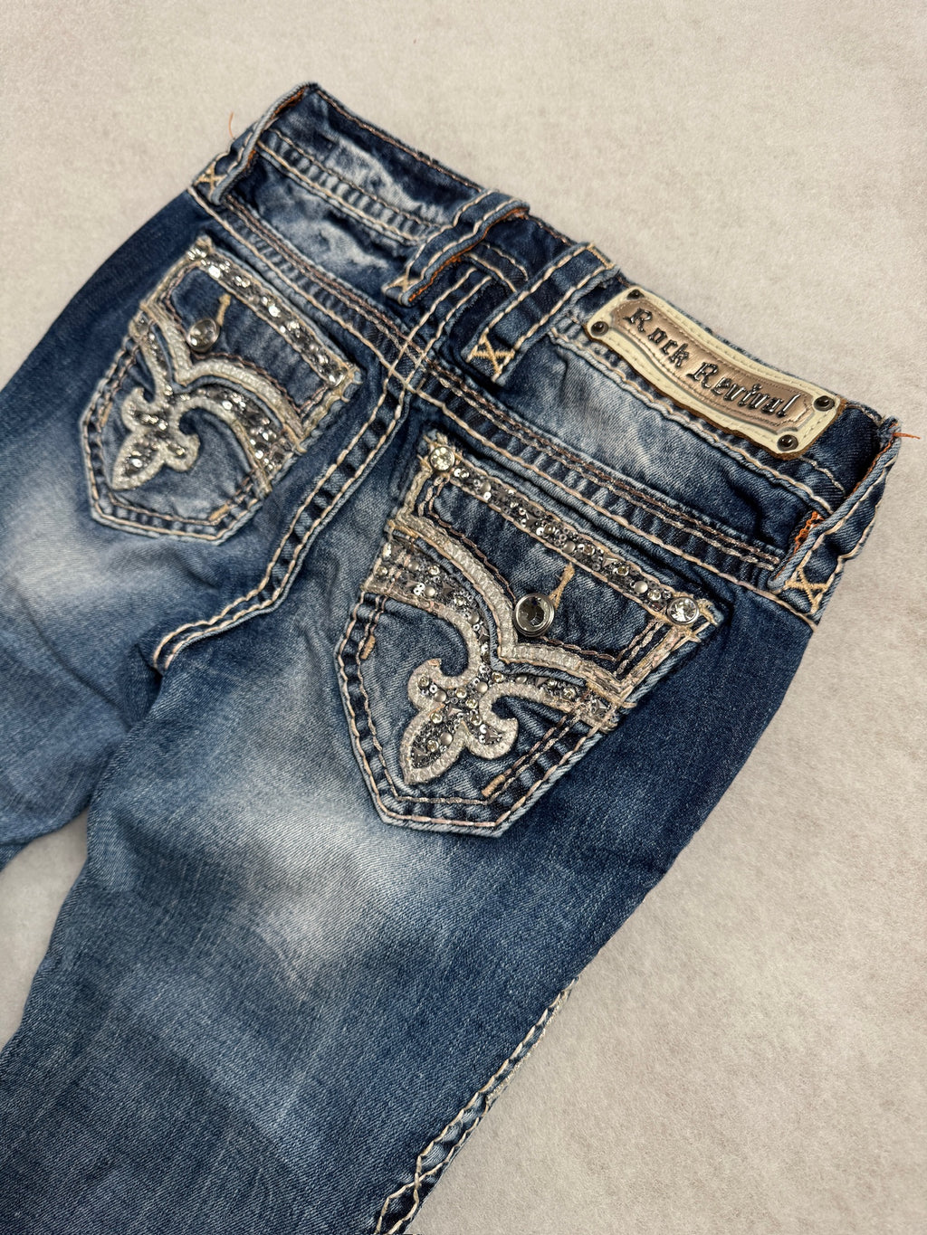 Rock Revival Boot Cut Low Waist Jeans 24