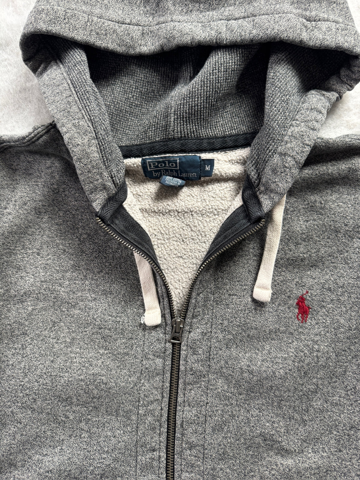 Ralph Lauren Hoodie Kapuzen Zip Pullover Grau, Foto 3 von 4