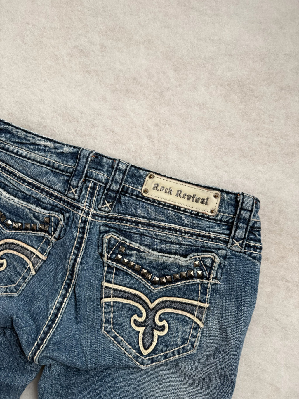 Rock Revival Boot Cut Low Waist Jeans 28
