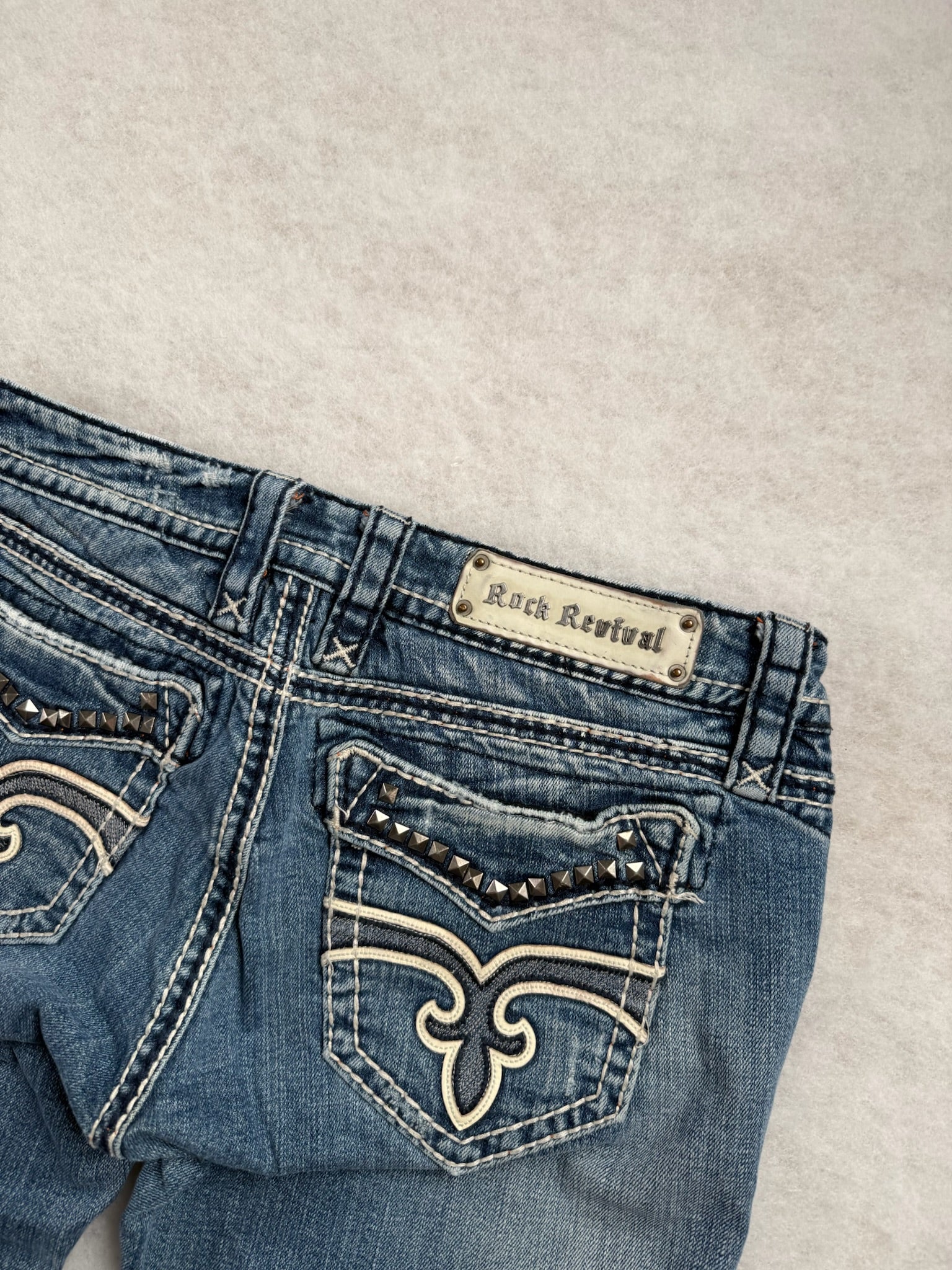 Rock Revival Boot Cut Low Waist Jeans 28
