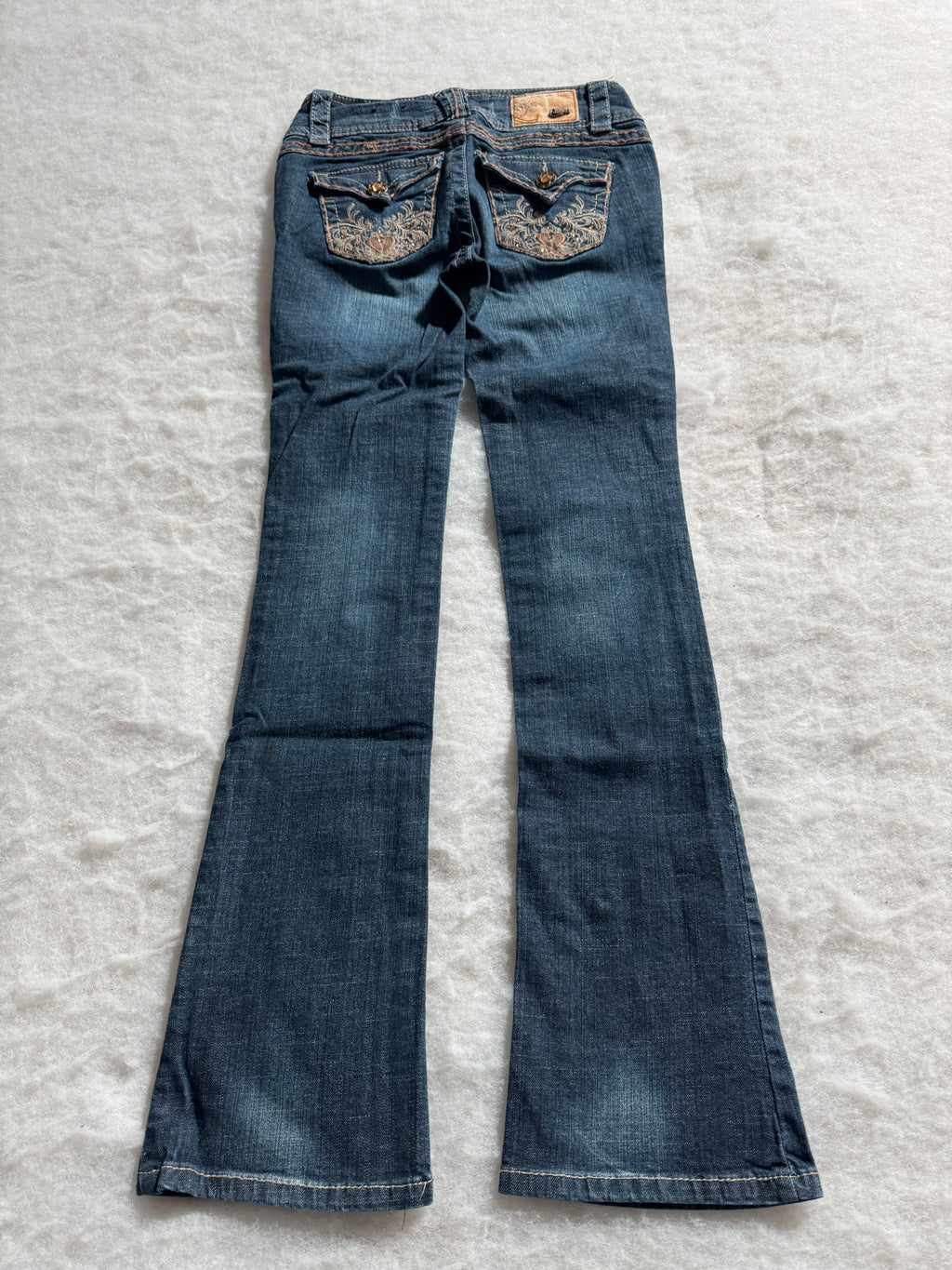 Boot Cut Low Waist Jeans Blau, Foto 2 von 4