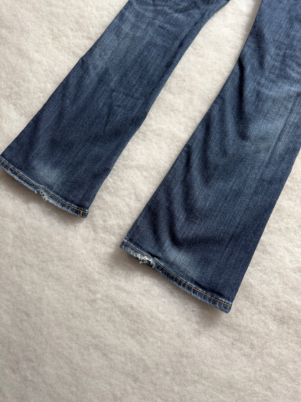 Silver Boot Cut Low Waist Jeans