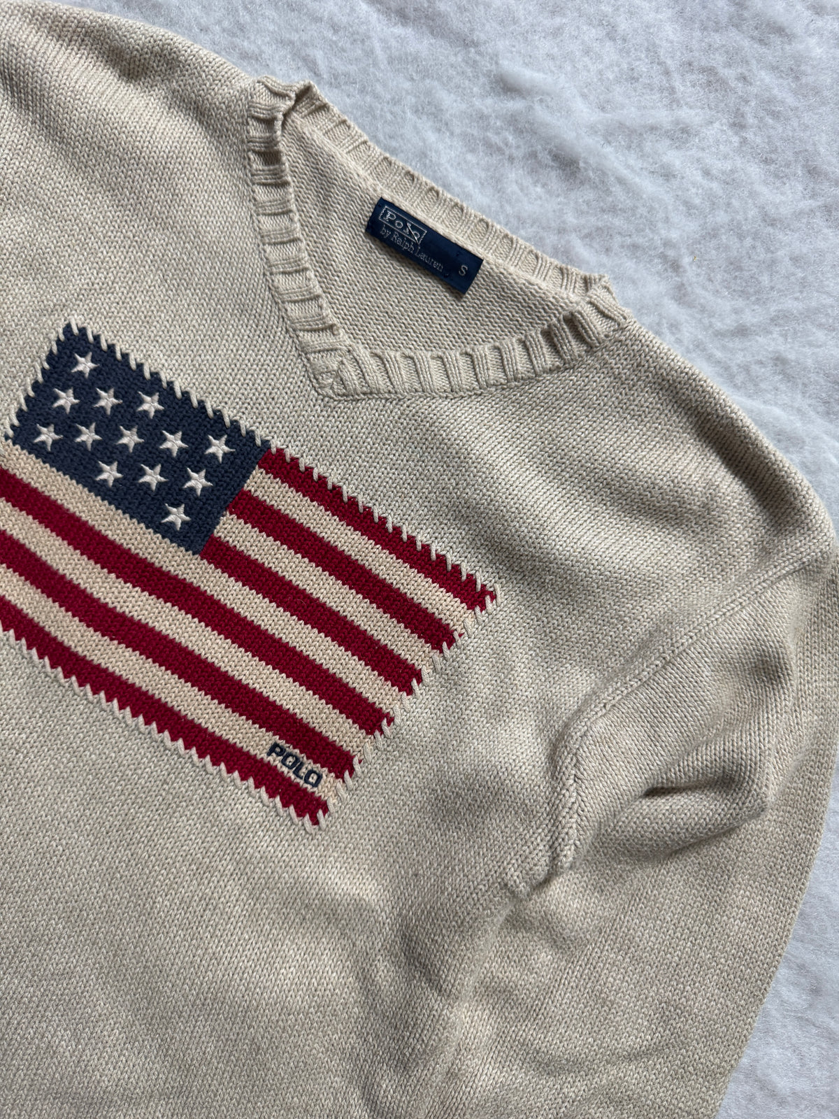 Ralph Lauren Strickpullover mit USA Flagge