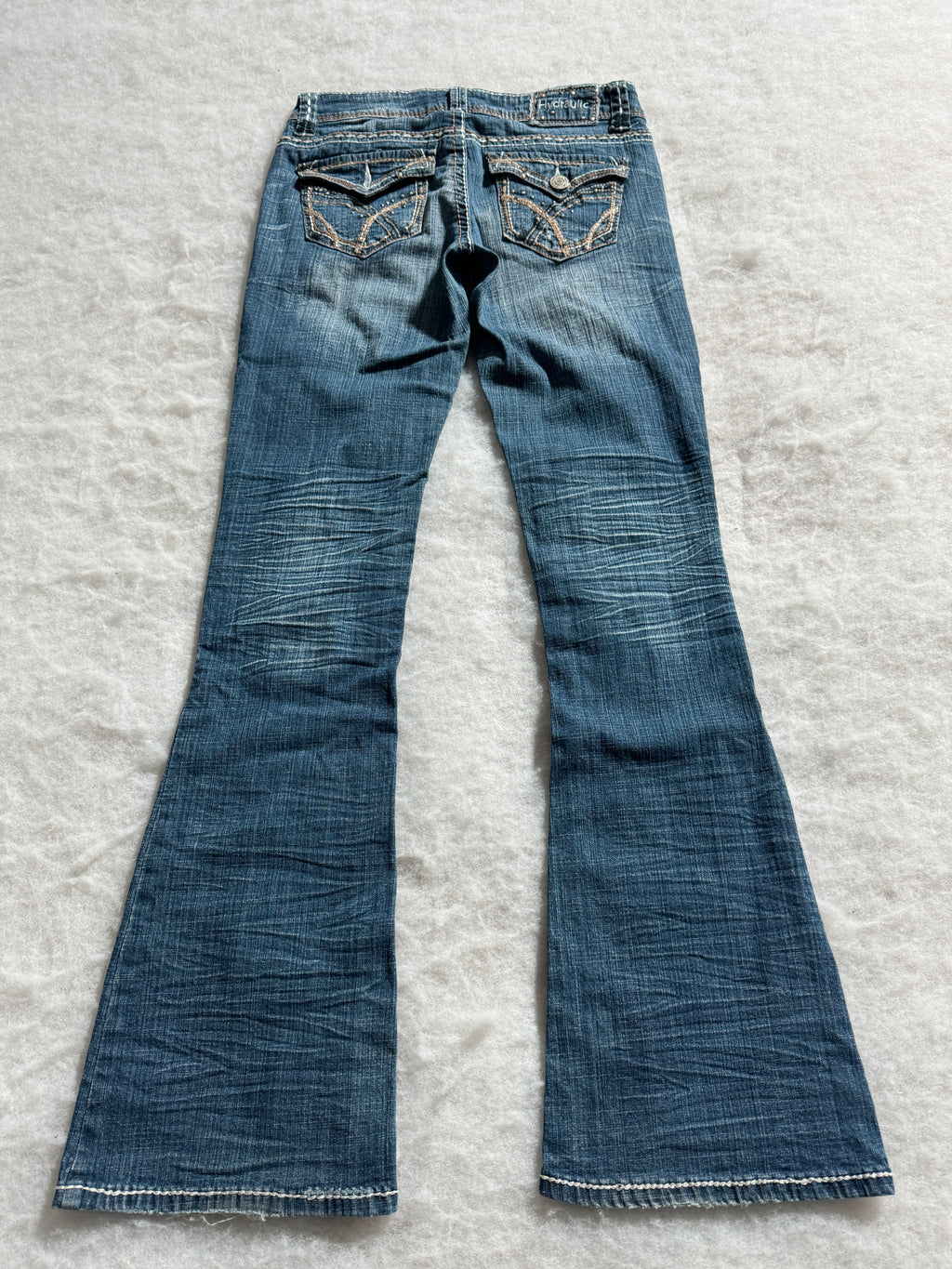 Boot Cut Low Waist Jeans Blau, Foto 2 von 4
