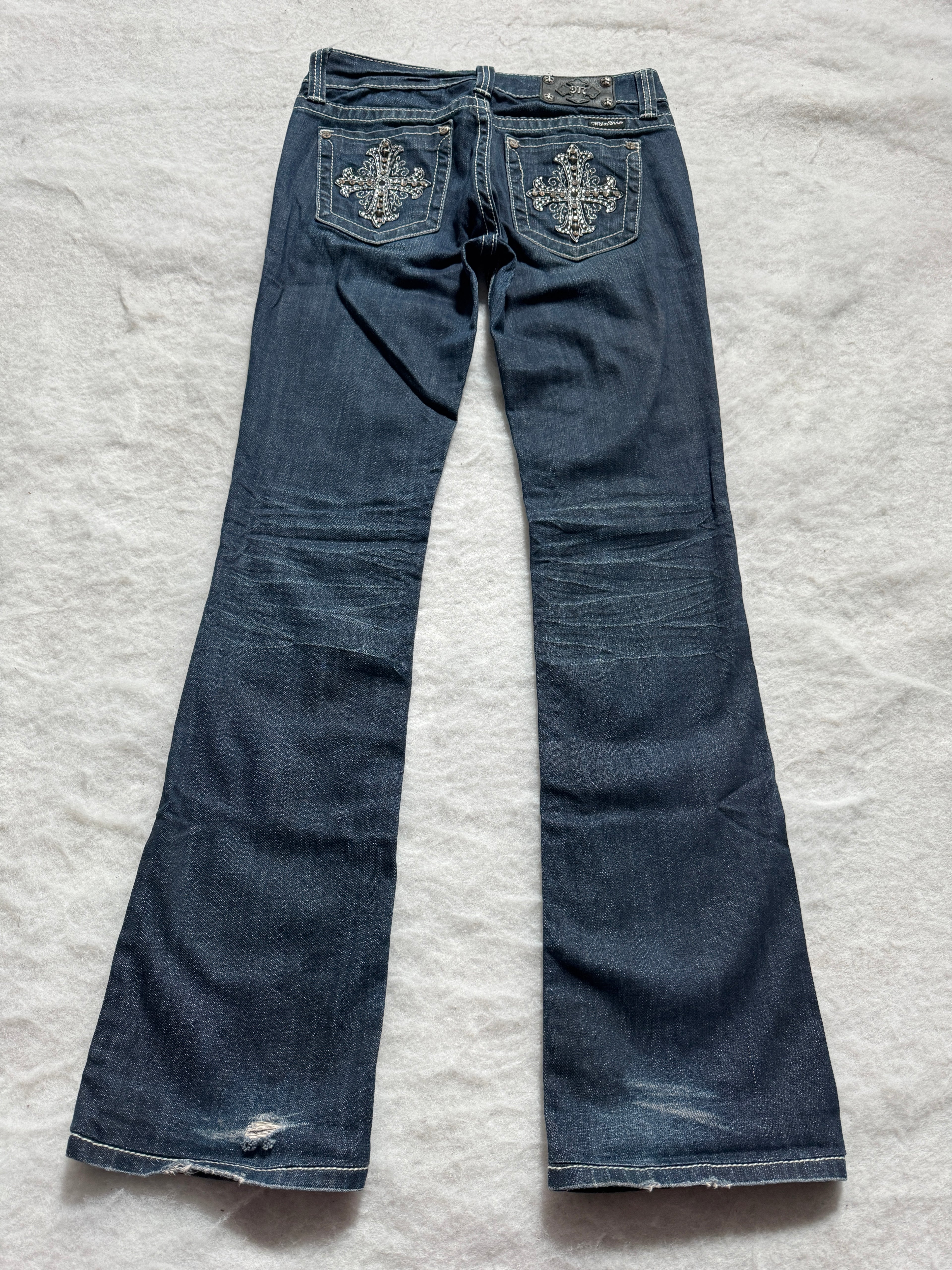 Miss Me Boot Cut Low Waist Jeans 29