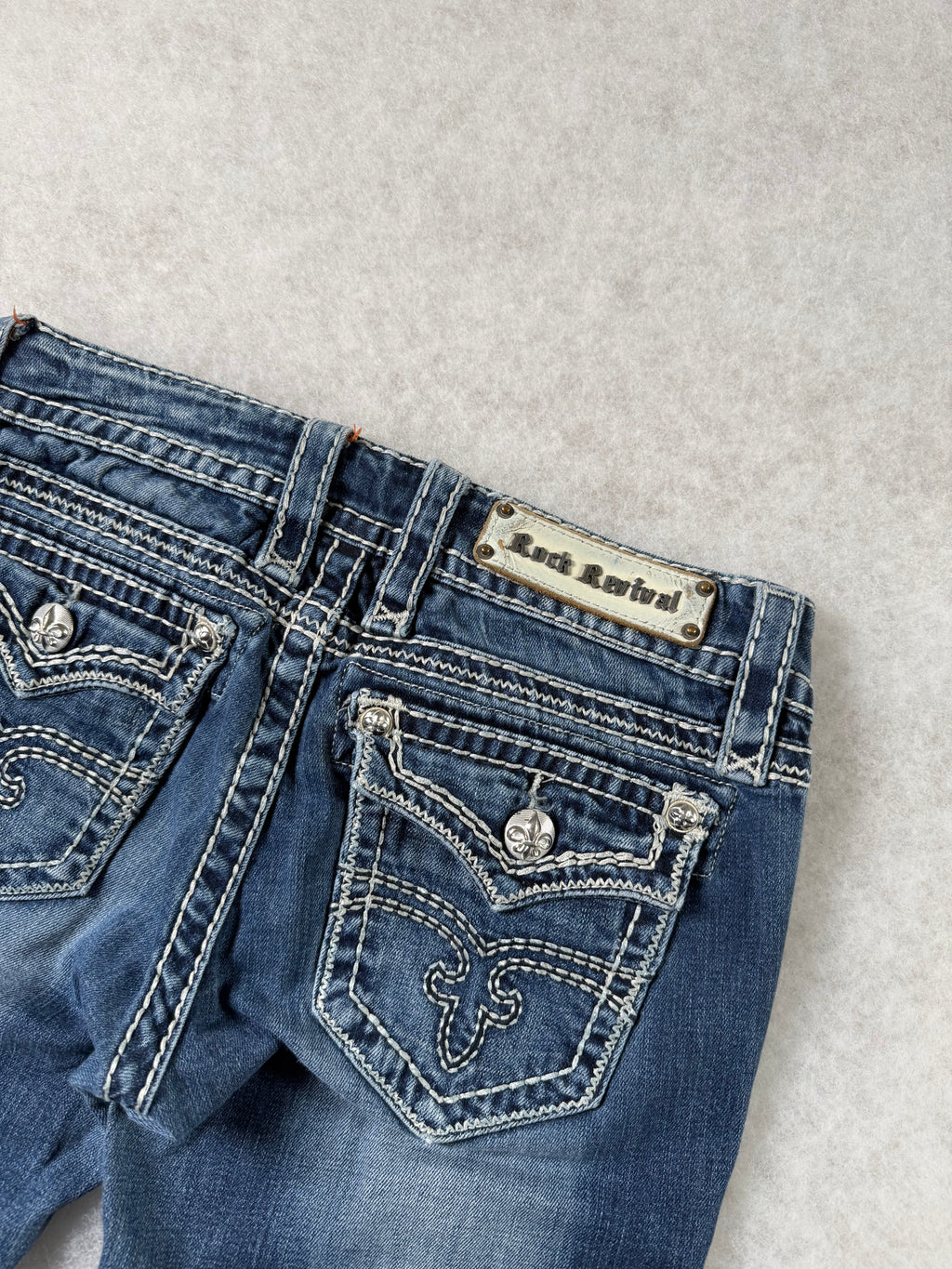 Rock Revival Boot Cut Low Waist Jeans 28