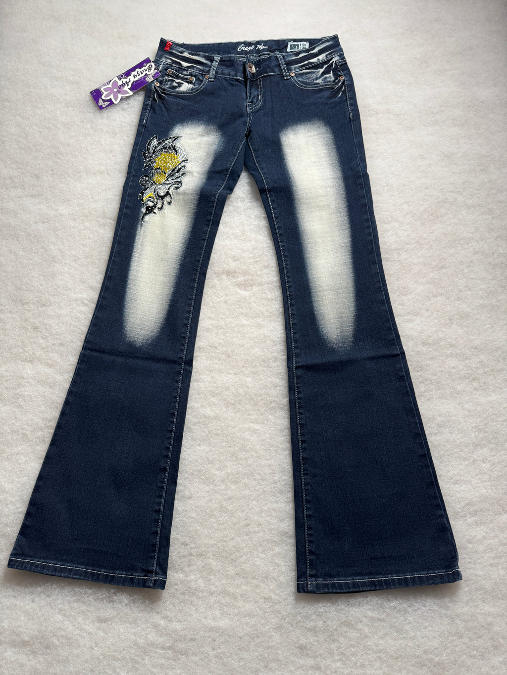 Crazy Age Boot Cut Low Waist Jeans 30
