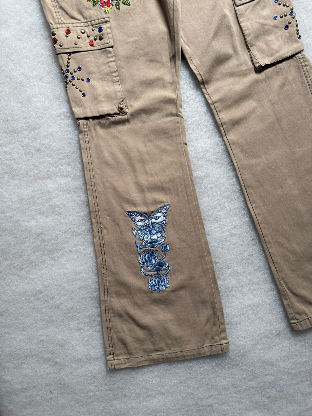 Ed Hardy Boot Cut Cargo Pants 30