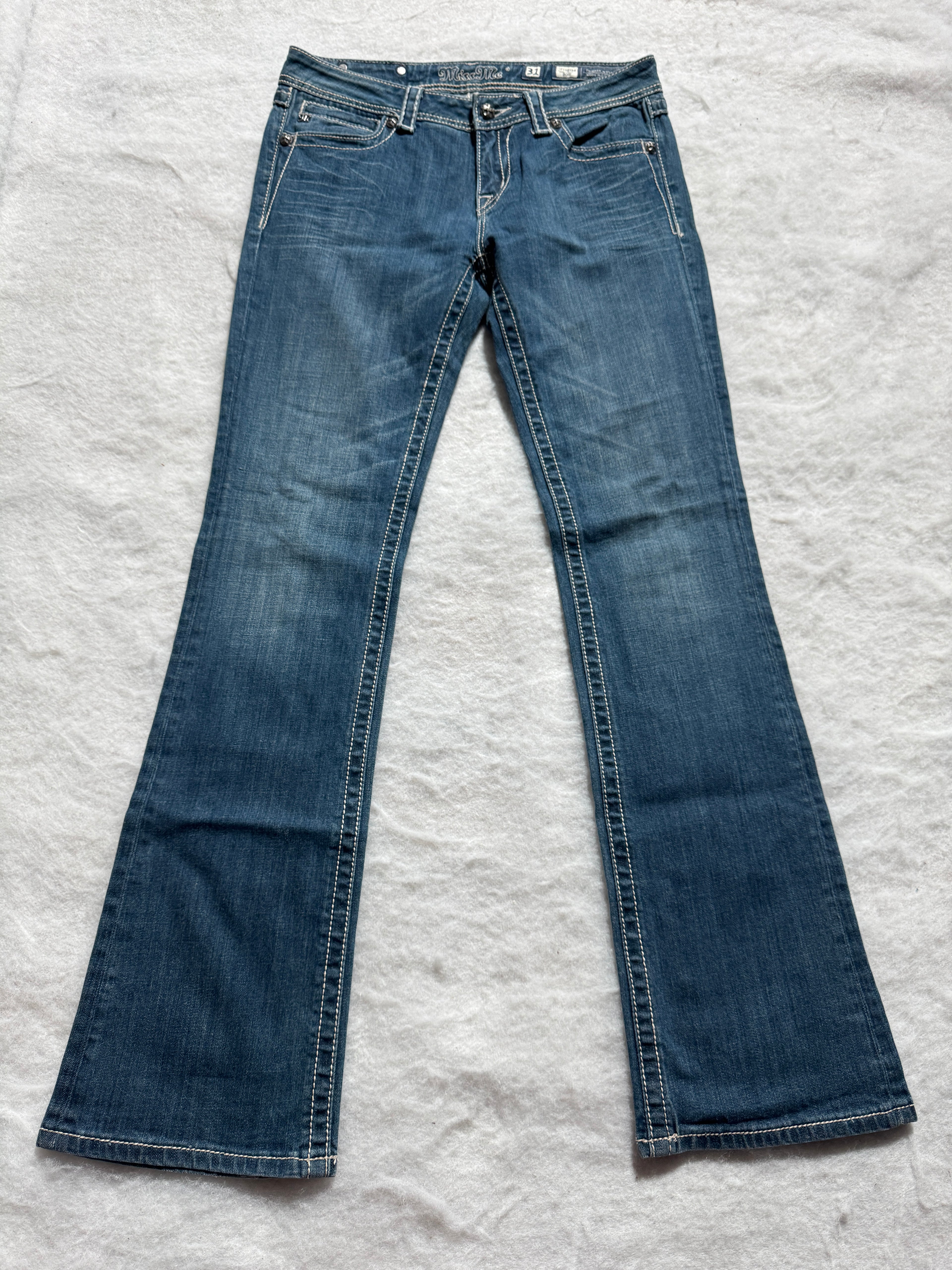 Miss Me Boot Cut Low Waist Jeans 31