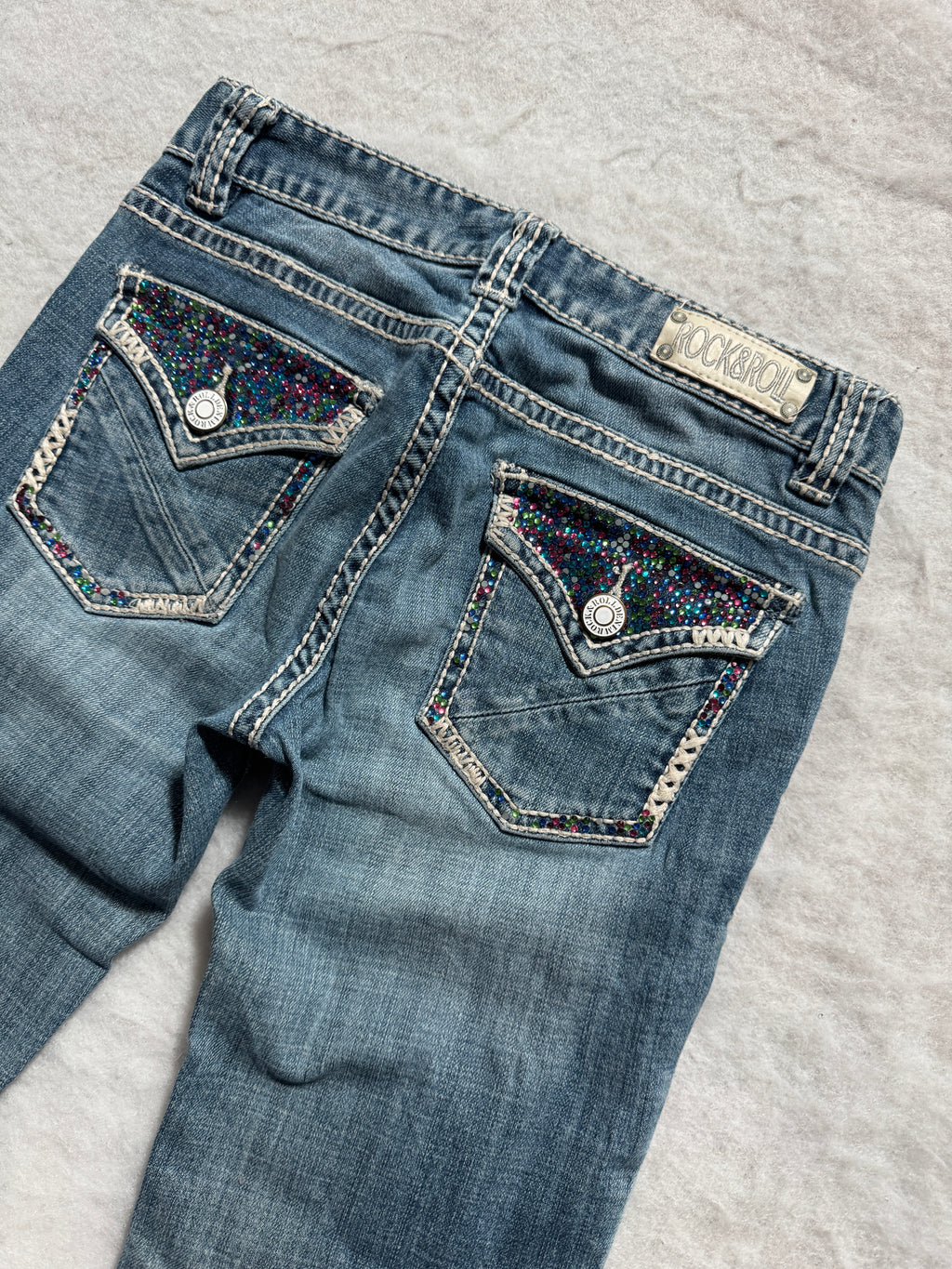 Rock & Roll Boot Cut Low Waist Jeans