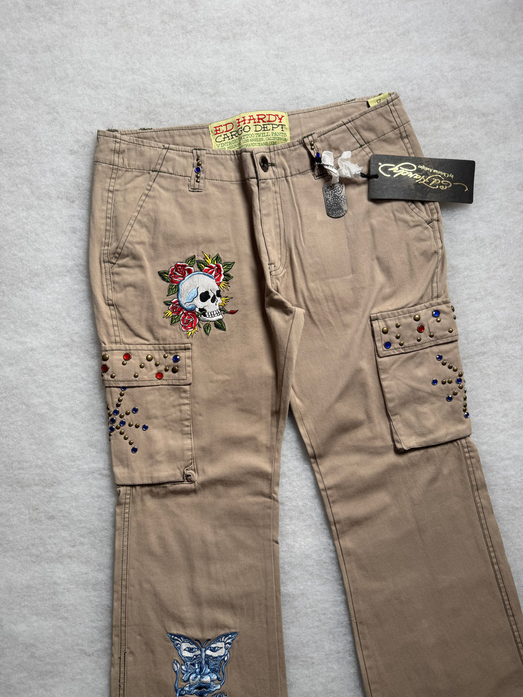 Ed Hardy Boot Cut Cargo Pants 30