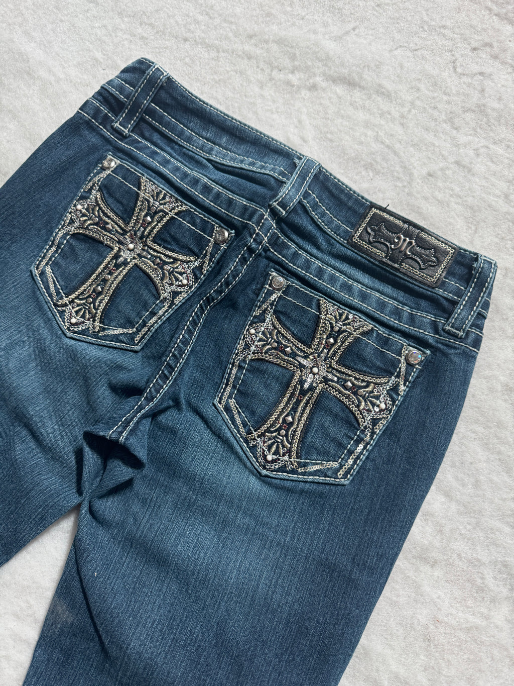 Miss Me Boot Cut Low Waist Jeans 28