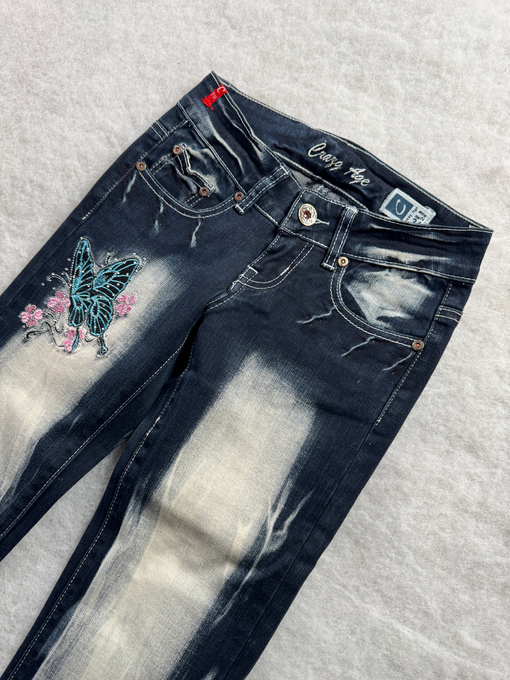 Crazy Age Boot Cut Low Waist Jeans 24