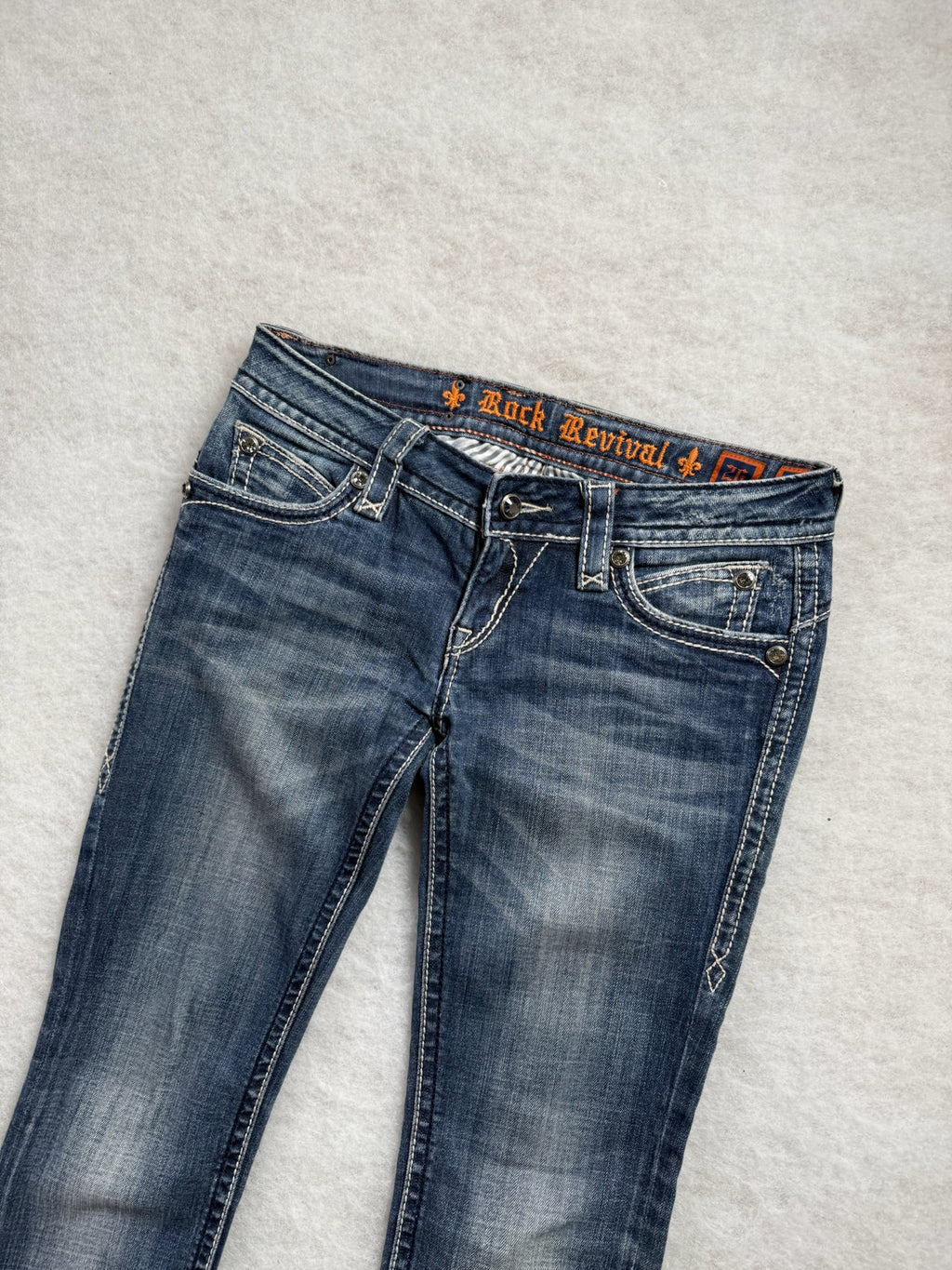 Rock Revival Boot Cut Low Waist Jeans 26