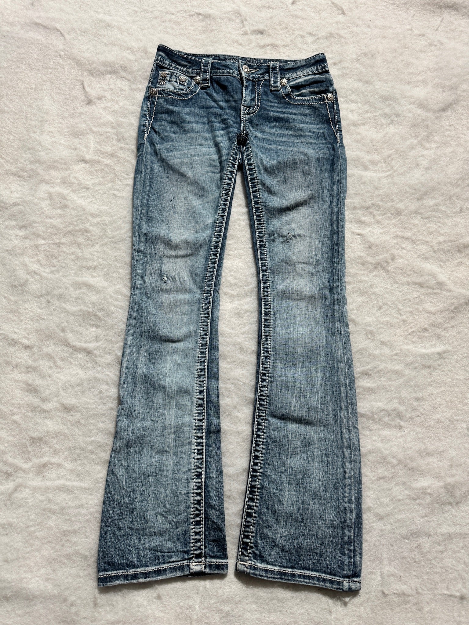 Miss Me Boot Cut Low Waist Jeans 24