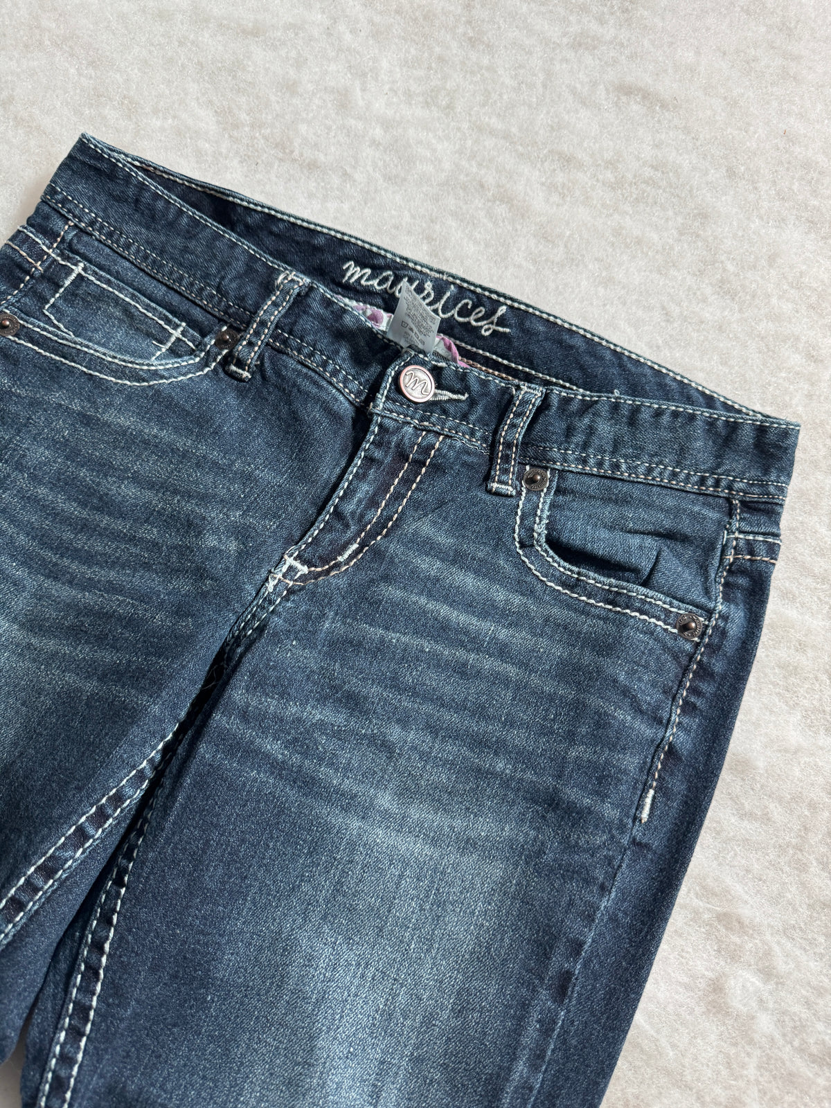 Boot Cut Low Waist Jeans Blau, Foto 4 von 4
