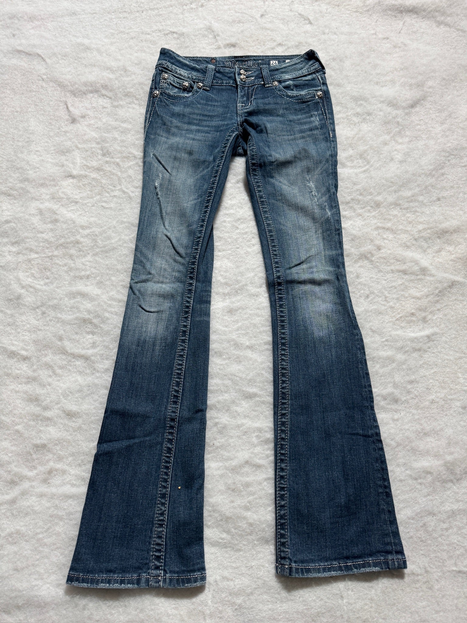 Miss Me Boot Cut Low Waist Jeans 24