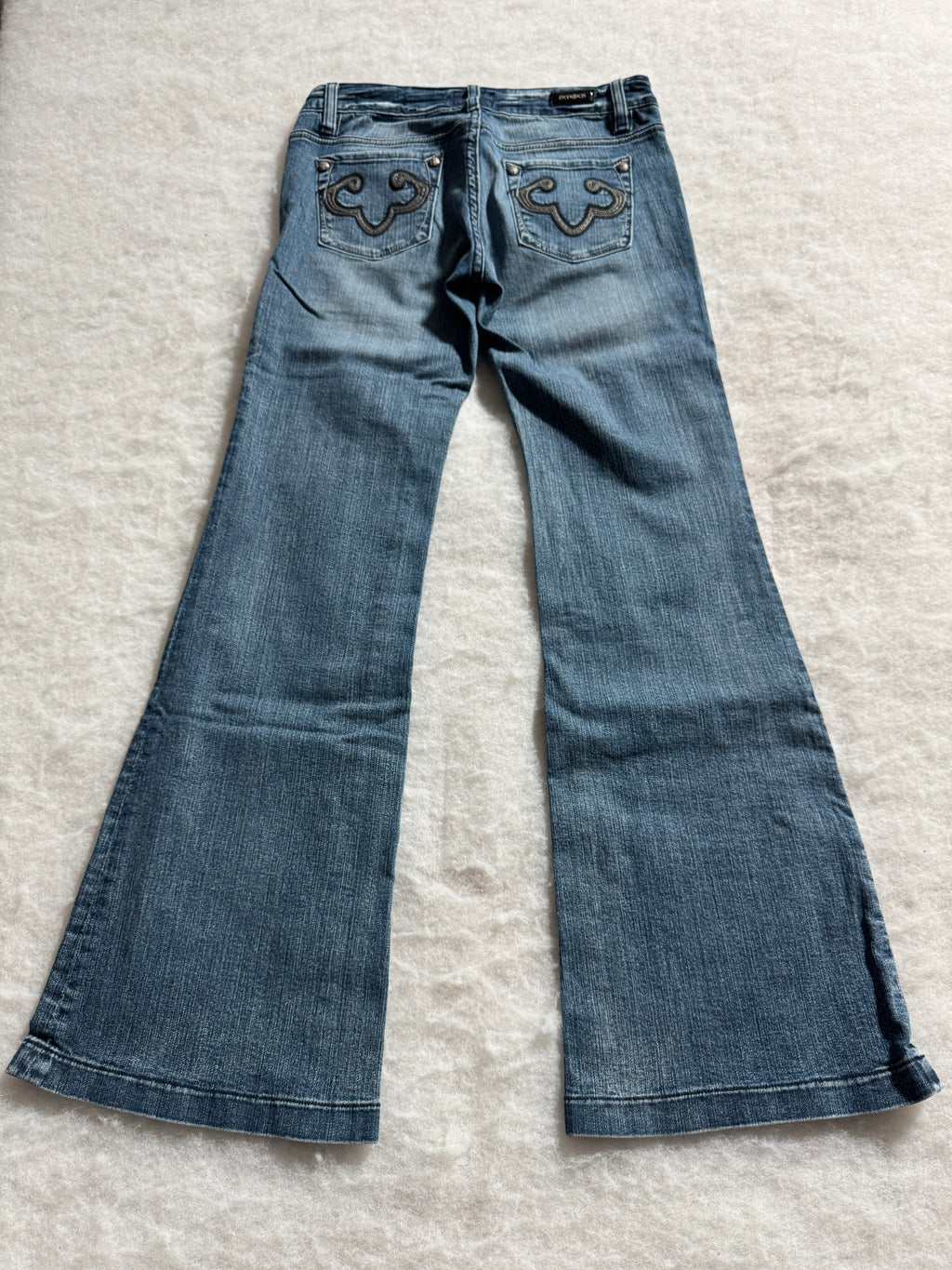 Boot Cut Low Waist Jeans Blau, Foto 2 von 4