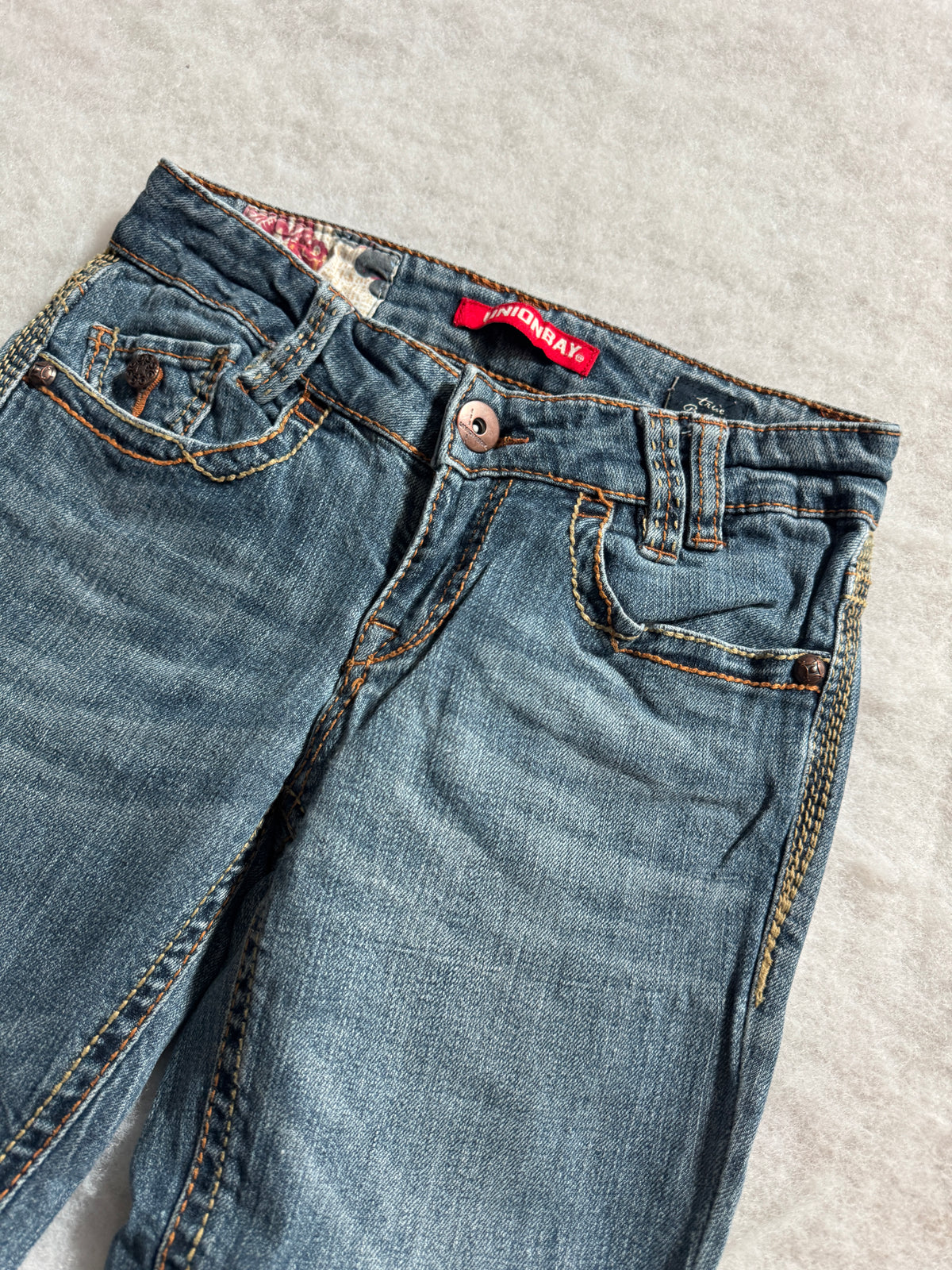 Boot Cut Low Waist Jeans Blau, Foto 4 von 4