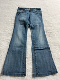 Boot Cut Low Waist Jeans Blau, Foto 1 von 4