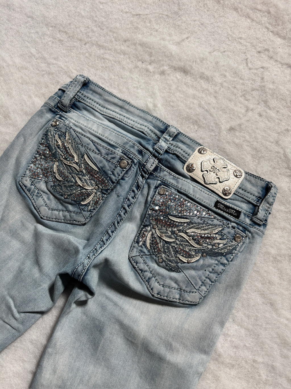 Miss Me Boot Cut Low Waist Jeans 24