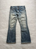 Silver Boot Cut Low Waist Jeans