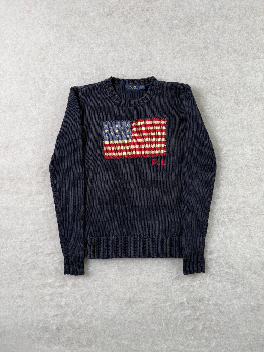 Ralph Lauren Knitted Sweater with USA Flag