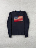 Ralph Lauren Knitted Sweater with USA Flag