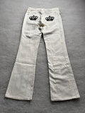 Victoria Beckham Boot Cut Low Waist Jeans 28